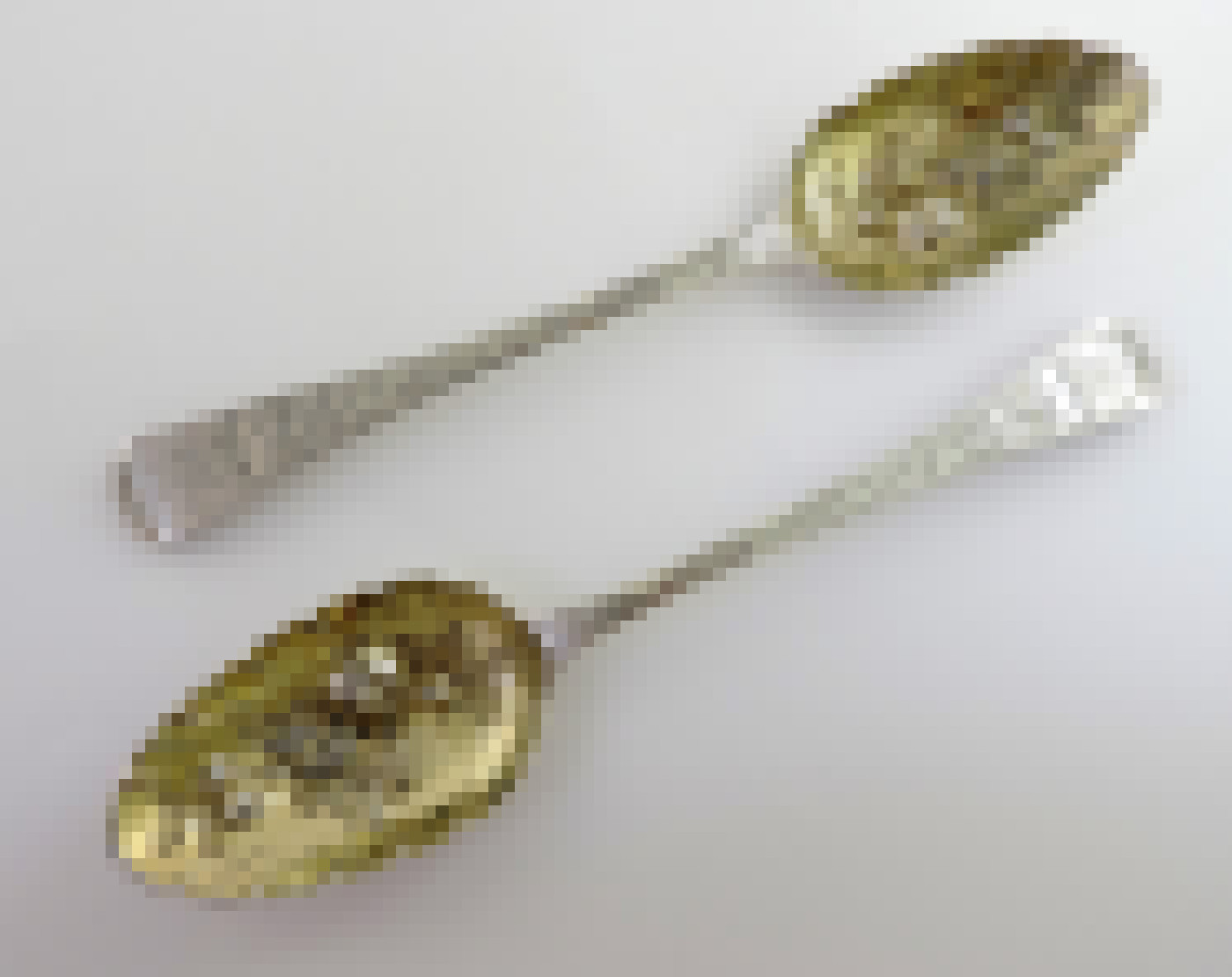 Silver berry spoons