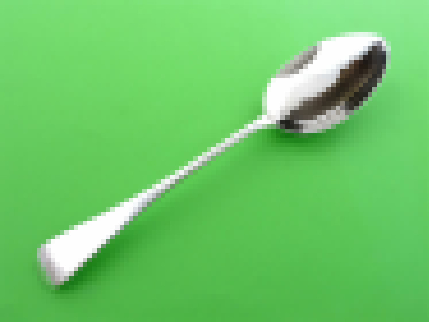 Silver moustache spoon