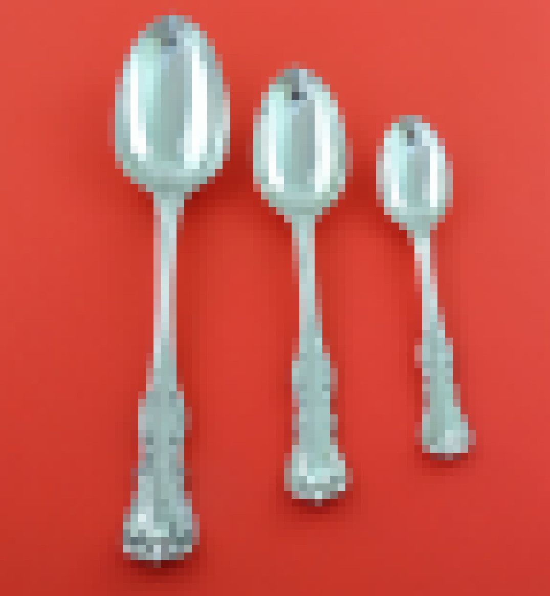 Silver table dessert and tea spoon