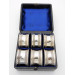 Boxed set 6 silver napkin rings 1873 Henry Plante Company