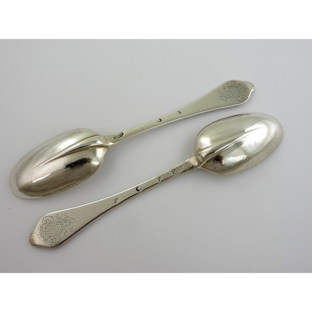 DOG NOSE with flowers DEMITASSE SPOON  1904 ENGLISH STERLING 