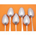 Set of silver squirrel picture back teaspoons Georgian