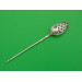 Silver flower picture back mote spoon 1750
