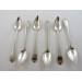 6 greenock silver teaspoons by john heron