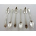 6 greenock silver teaspoons by john heron