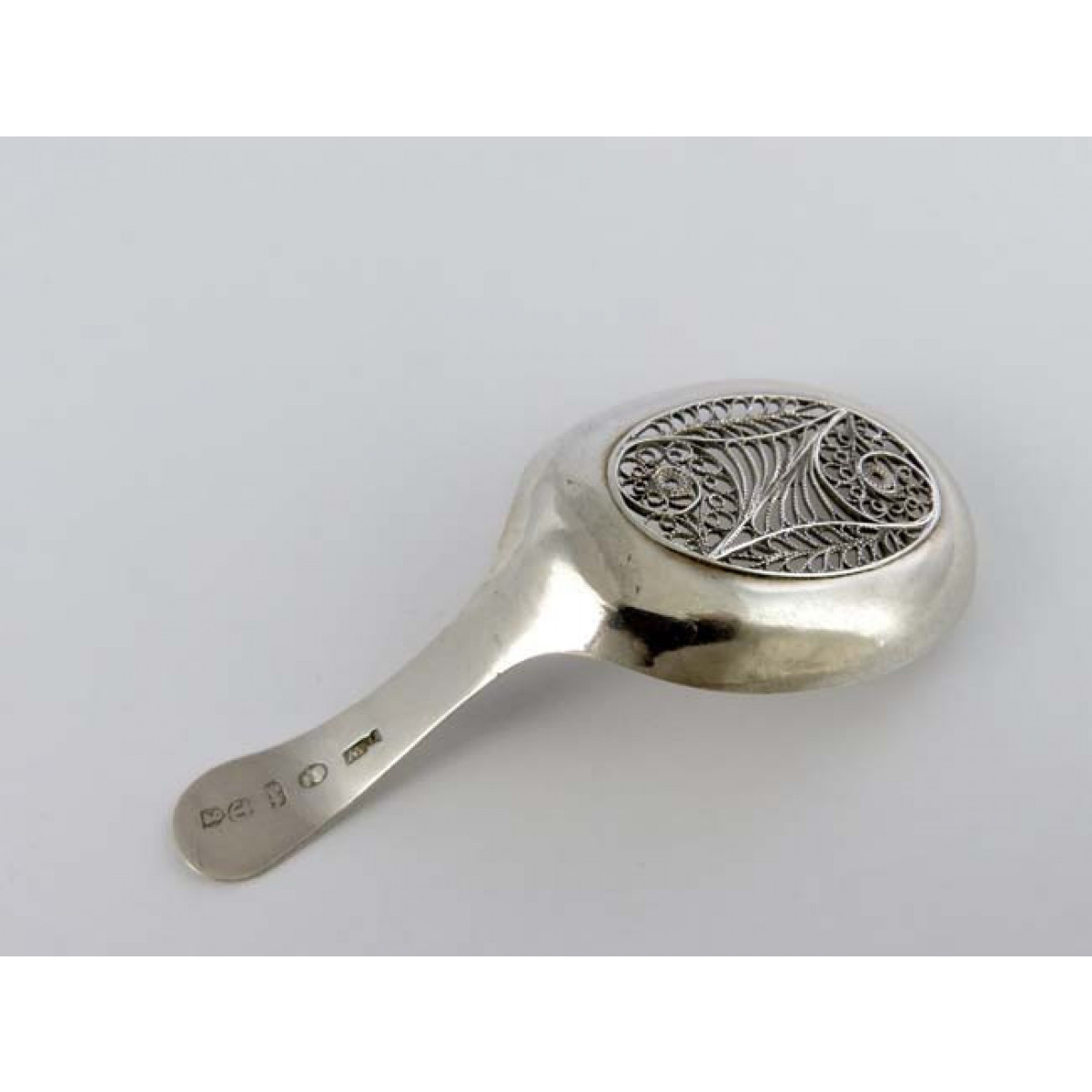 Filigree Caddy Spoon, 1804 » Antique Silver Spoons