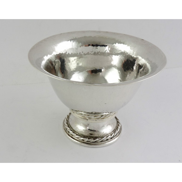omar ramsden art crafts solid silver dish london 1933