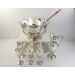 suite silver punch bowl with ladle goblets and wine ewer v2